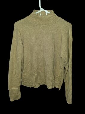 4/8/183. Nine West Womens Taupe Mock Neck Sweater